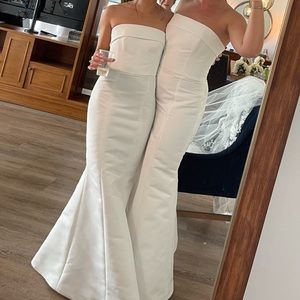 Amsale Jaylin Dress in Ivory Size 0